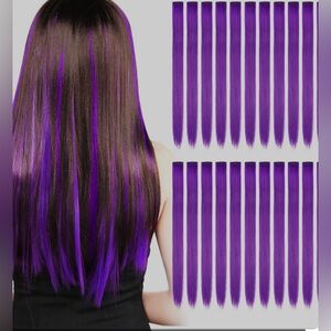 Kyerivs 20PCS Colored Clip in Hair Extensions